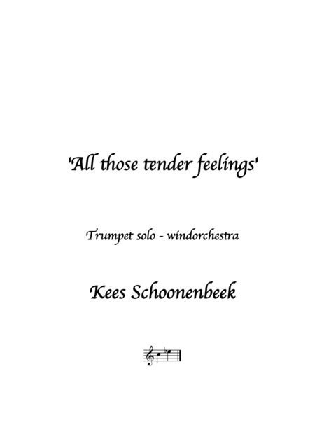 All Those Tender Feelings Sheet Music