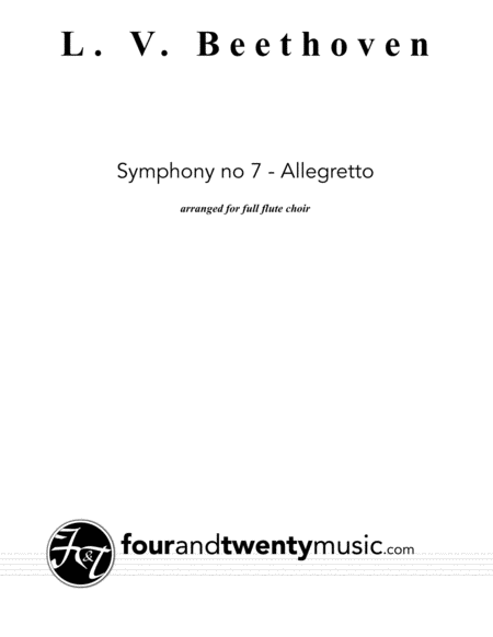 Allegretto From Symphony No 7 Sheet Music