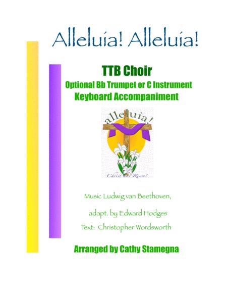 Alleluia Alleluia Melody Is Ode To Joy Ttb Choir Opt Trumpet Or C Instrument Keyboard Acc Sheet Music