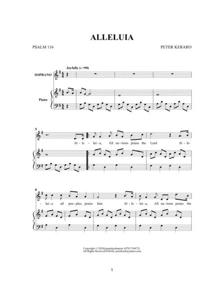 Free Sheet Music Alleluiya