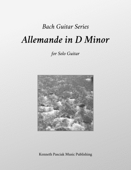 Free Sheet Music Allemande In D Minor