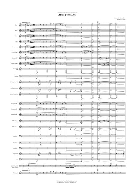 Amar Pelos Dois Wind Band Sheet Music