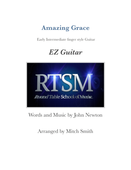 Amazing Grace For Ez Finger Style Guitar Sheet Music