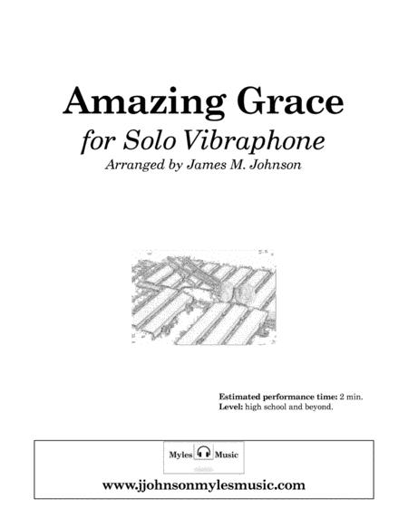 Amazing Grace For Solo Vibraphone Sheet Music