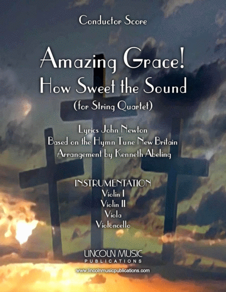 Free Sheet Music Amazing Grace How Sweet The Sound For String Quartet