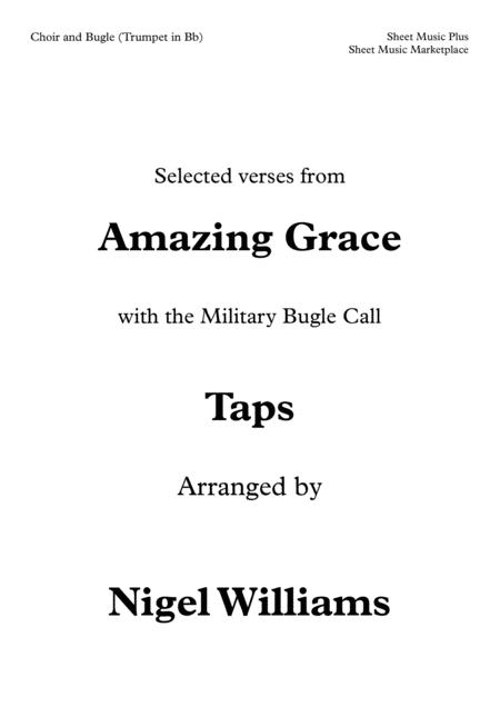 Free Sheet Music Amazing Grace Satb Choir With Taps Bugle