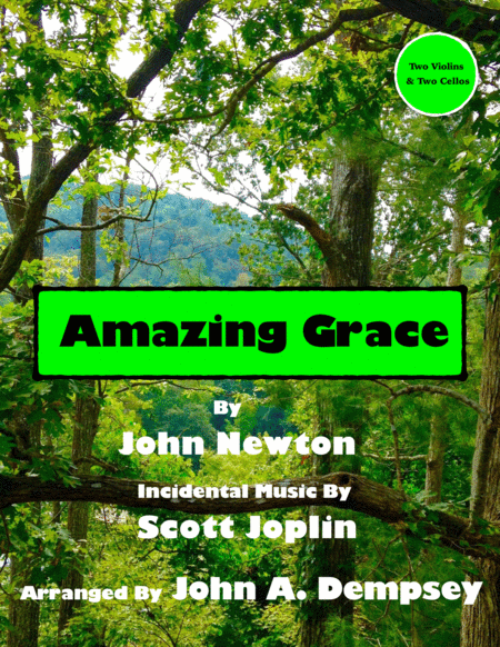 Amazing Grace The Entertainer Easter Ragtime String Quartet For Two Violins And Two Cellos Sheet Music