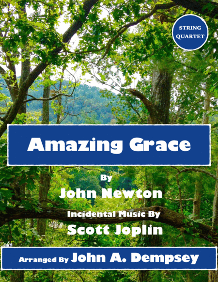 Amazing Grace The Entertainer Easter Ragtime String Quartet Sheet Music