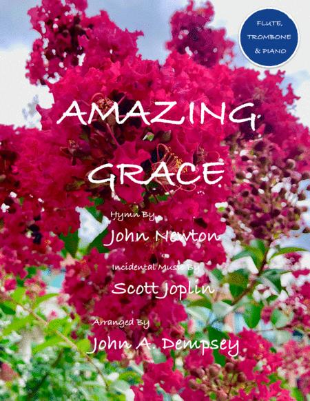 Amazing Grace The Entertainer Easter Ragtime Trio For Flute Trombone And Piano Sheet Music