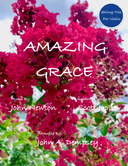 Amazing Grace The Entertainer Violin Trio Sheet Music