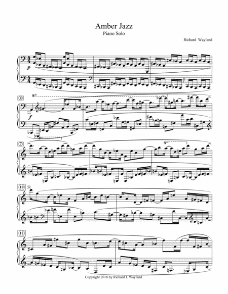 Amber Jazz Sheet Music