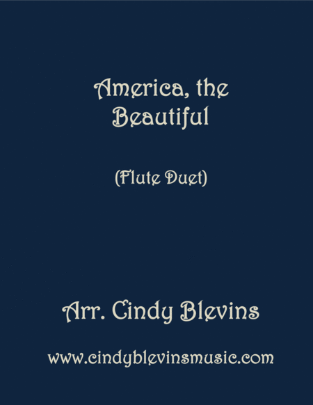 America The Beautiful Arranged For Flute Duet Sheet Music