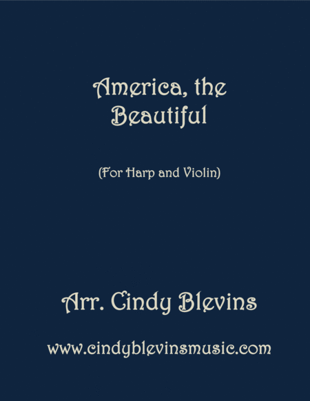 America The Beautiful Arranged For Harp And Violin Sheet Music