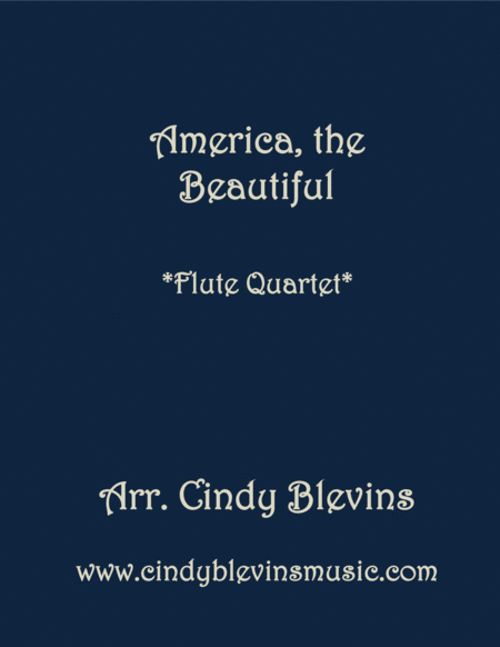 Free Sheet Music America The Beautiful For Flute Quartet