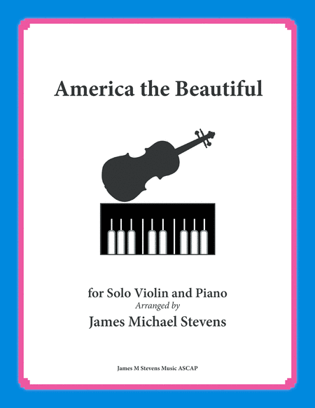 America The Beautiful Violin And Piano Sheet Music