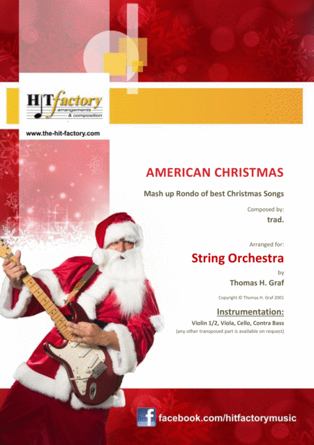 American Christmas Mash Up Rondo Of Best Christmas Songs String Orchestra Sheet Music