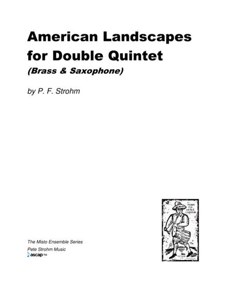 Free Sheet Music American Landscapes For Double Quintet Brass And Saxophone