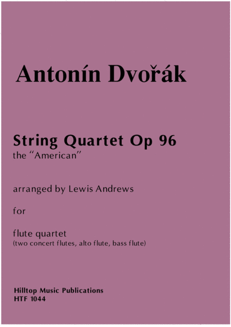 American Quartet Arr Two Concert Flutes Alto Flute And Bass Flute Sheet Music