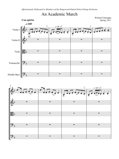 An Academic March Sheet Music