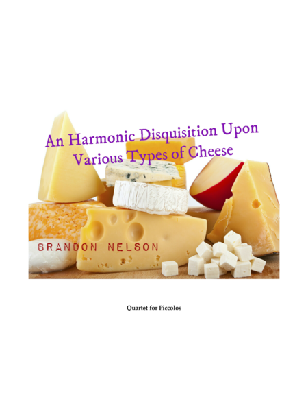 Free Sheet Music An Harmonic Disquisition Upon Various Types Of Cheese