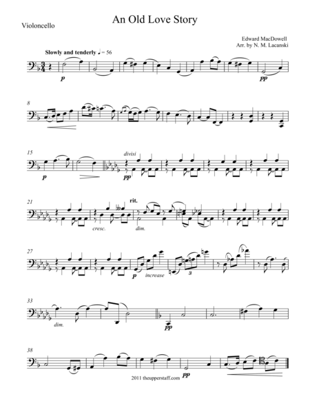 An Old Love Story Sheet Music