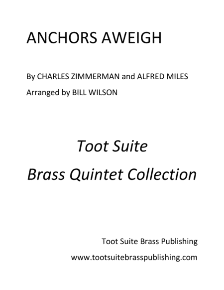 Free Sheet Music Anchors Aweigh