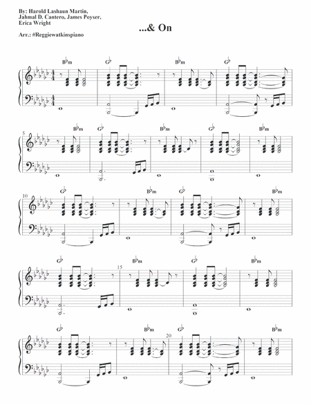 Free Sheet Music And On On