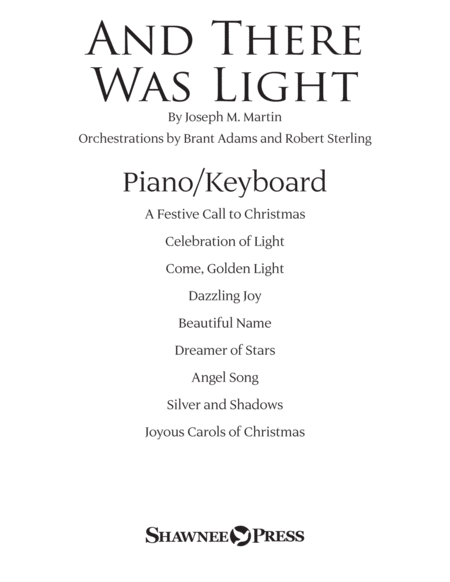 Free Sheet Music And There Was Light Piano Keyboard