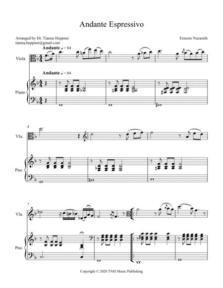 Free Sheet Music Andante Espressivo