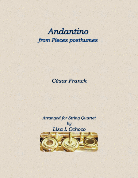 Andantino From Pieces Posthumes For String Quartet Sheet Music