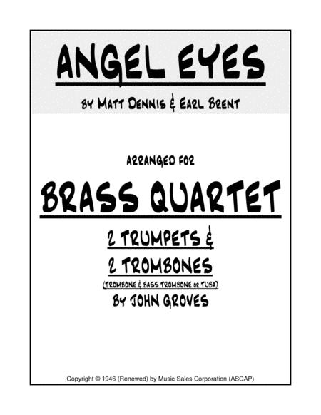 Angel Eyes 2 Trumpet 2 Trombone Brass Quartet Sheet Music