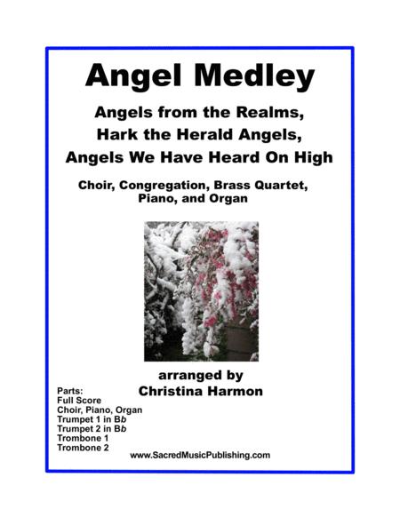 Angel Medley Choir Congregation Brass Quintet Piano And Organ Sheet Music