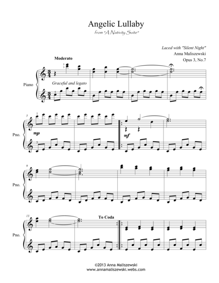 Angelic Lullaby From A Nativity Suite Sheet Music