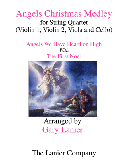 Angels Christmas Medley For String Quartet Score Parts Included Sheet Music