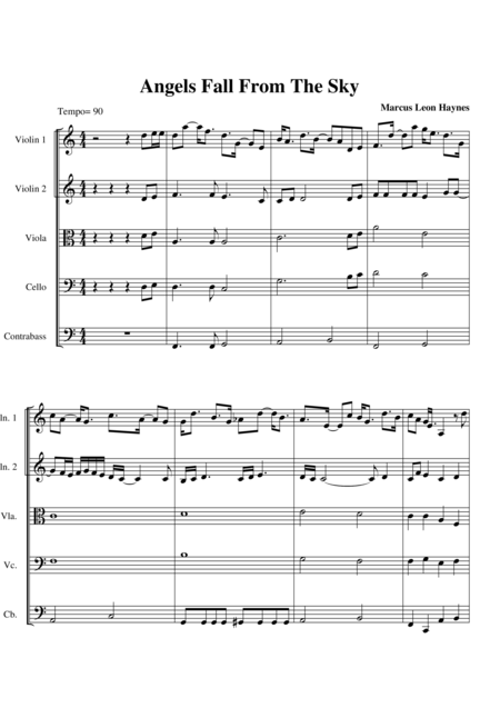 Angels Fall From The Stars Sheet Music