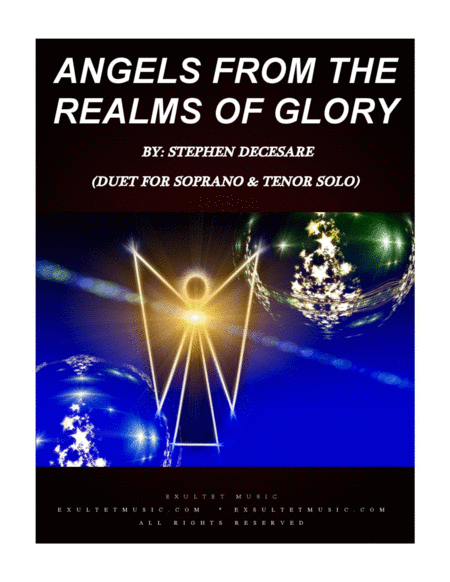 Free Sheet Music Angels From The Realms Of Glory Duet For Soprano Tenor Solo