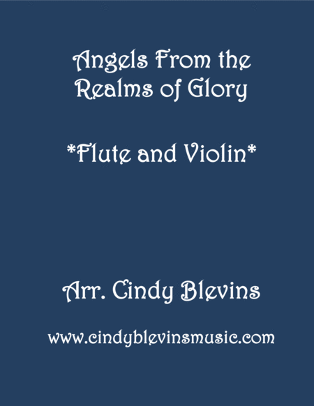 Angels From The Realms Of Glory For Flute And Violin Sheet Music