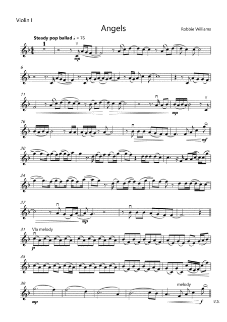 Angels String Quartet Sheet Music