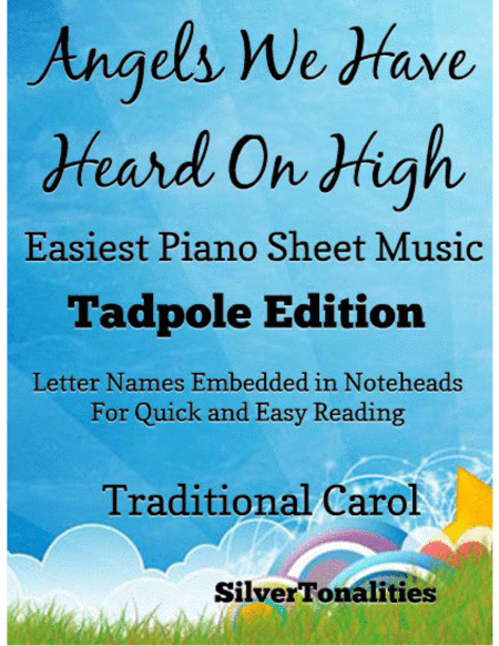 Angels We Have Heard On High Easiest Piano Sheet Music Tadpole Edition Sheet Music