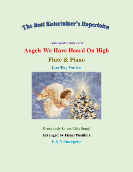 Free Sheet Music Angels We Have Heard On High For Flute And Piano