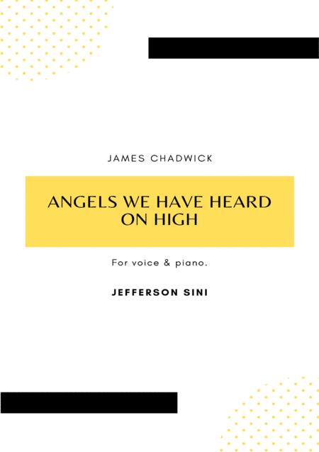 Angels We Have Heard On High For Voice Piano Sheet Music