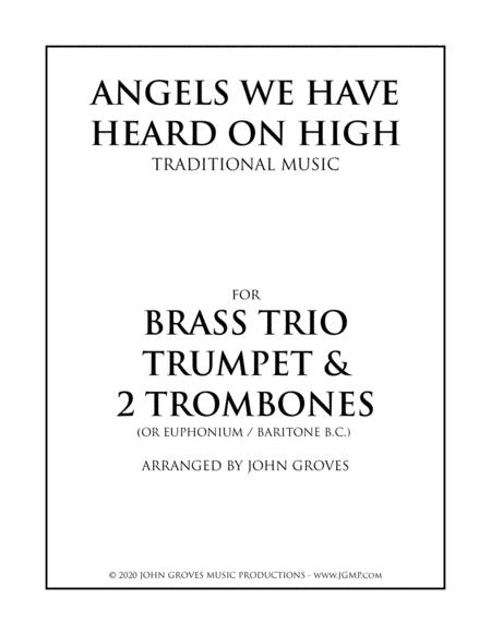 Free Sheet Music Angels We Have Heard On High Trumpet 2 Trombone Brass Trio