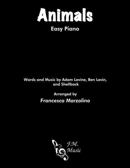 Free Sheet Music Animals Easy Piano