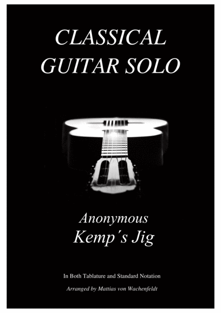 Free Sheet Music Anonymous Kemps Jig