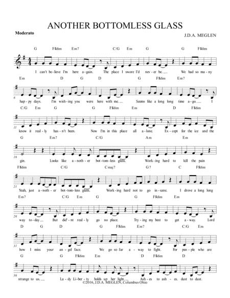 Another Bottomless Glass Sheet Music