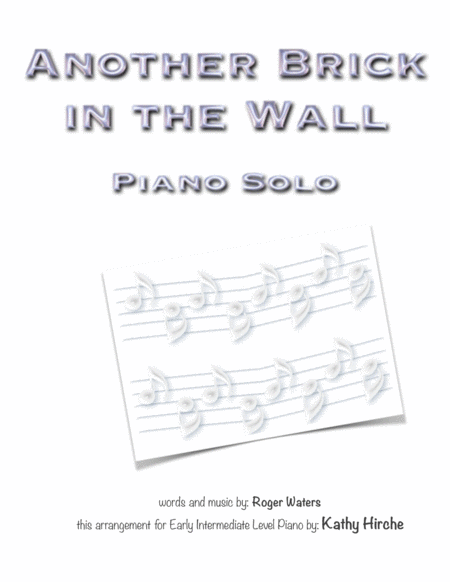 Free Sheet Music Another Brick In The Wall