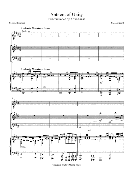 Anthem Of Unity Sheet Music