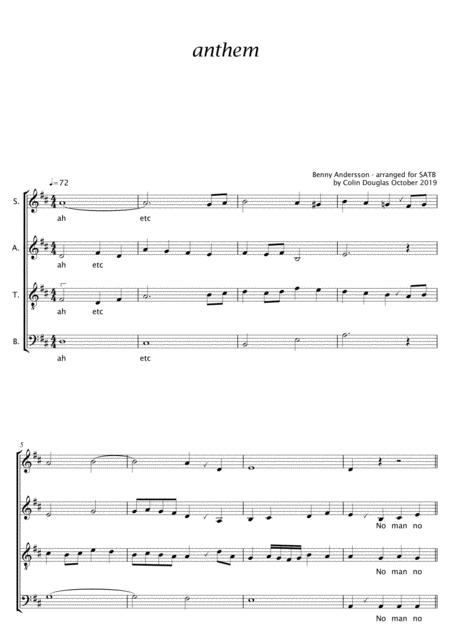 Anthem Satb Sheet Music