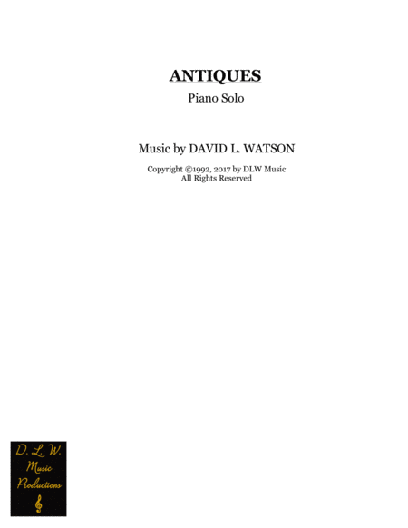 Free Sheet Music Antiques