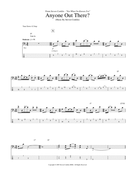 Anyone Out There Sheet Music